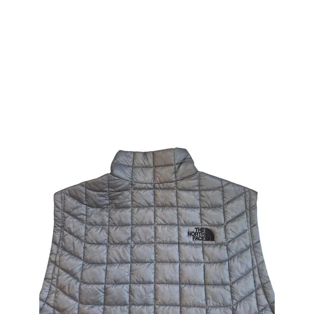 The North Face Theromball Vest Jacket Mens Large Gray Wind Blocking Lightweight